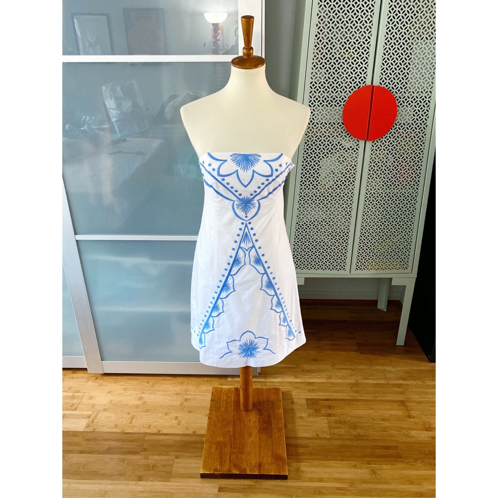 Lilly Pulitzer Bowen Embroidered Strapless Dress